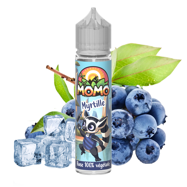 🫐 ❄️E-liquide Myrtille Glacé- Momo Végétale 50 ml.