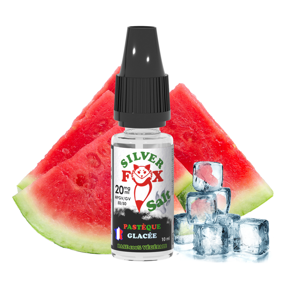 🍉 E-liquide Silver Fox Pastèque 10ml / 10 mg NS