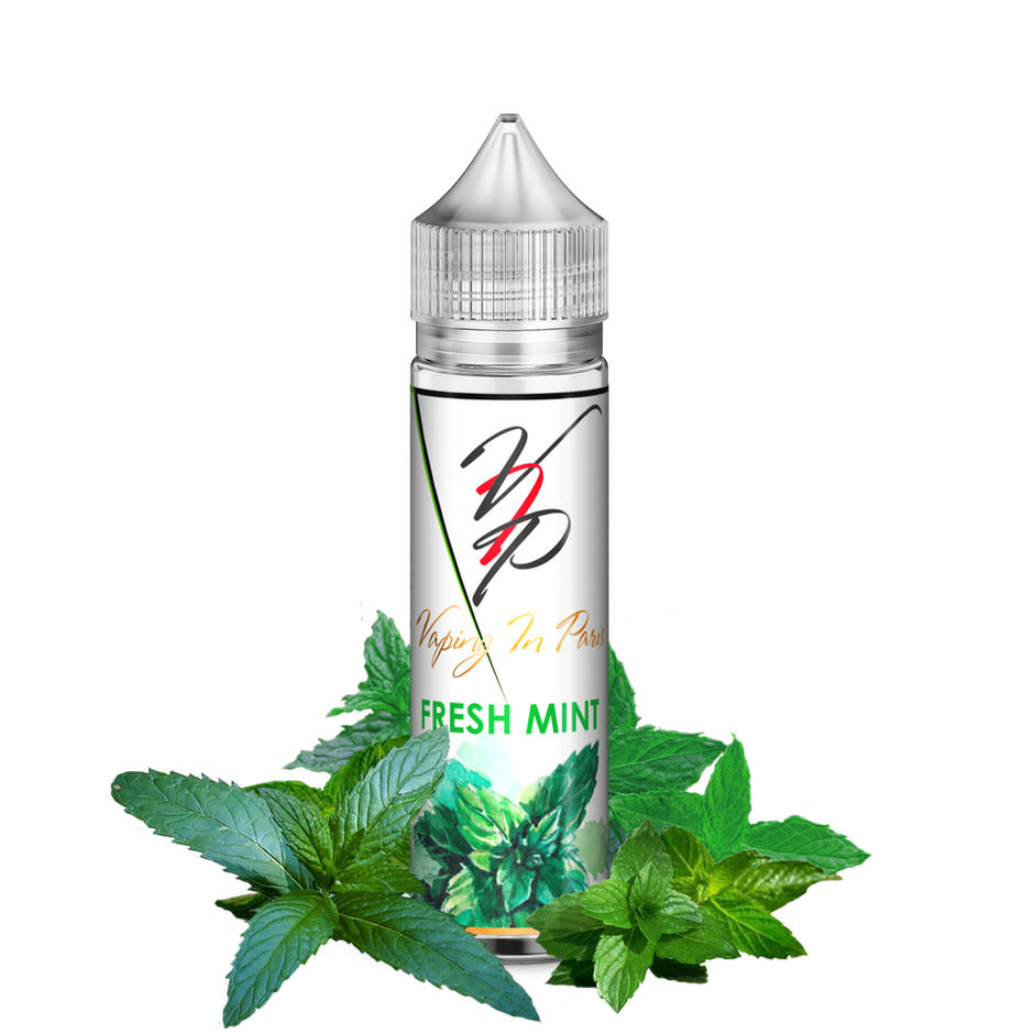 E-LIQUID FRISCHE MINT - VAPING IN PARIS 50 ML: 100 % pflanzlich